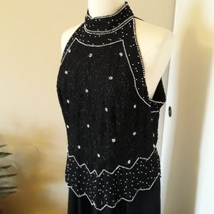 🥳 3xHP! Laurence Kazar Beaded Gown FINAL PRICE